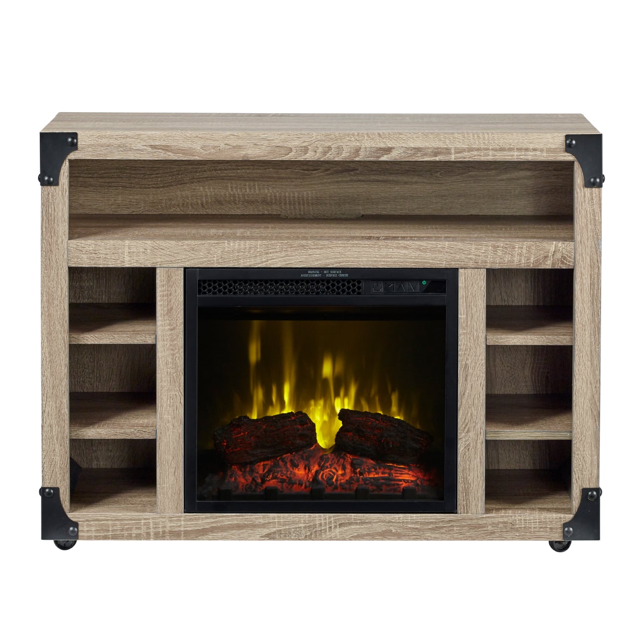 Chelsea TV Stand with 18" Electric Fireplace Bassemiers