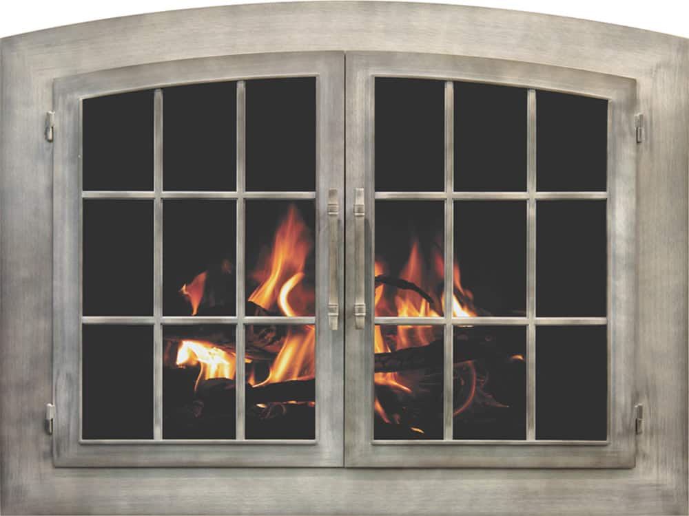 Industrial Rustic Fireplace Doors By Stoll Industries - Bassemiers