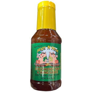 Hogs N Heat Spicy Honey BBQ & Wing Sauce 18 oz
