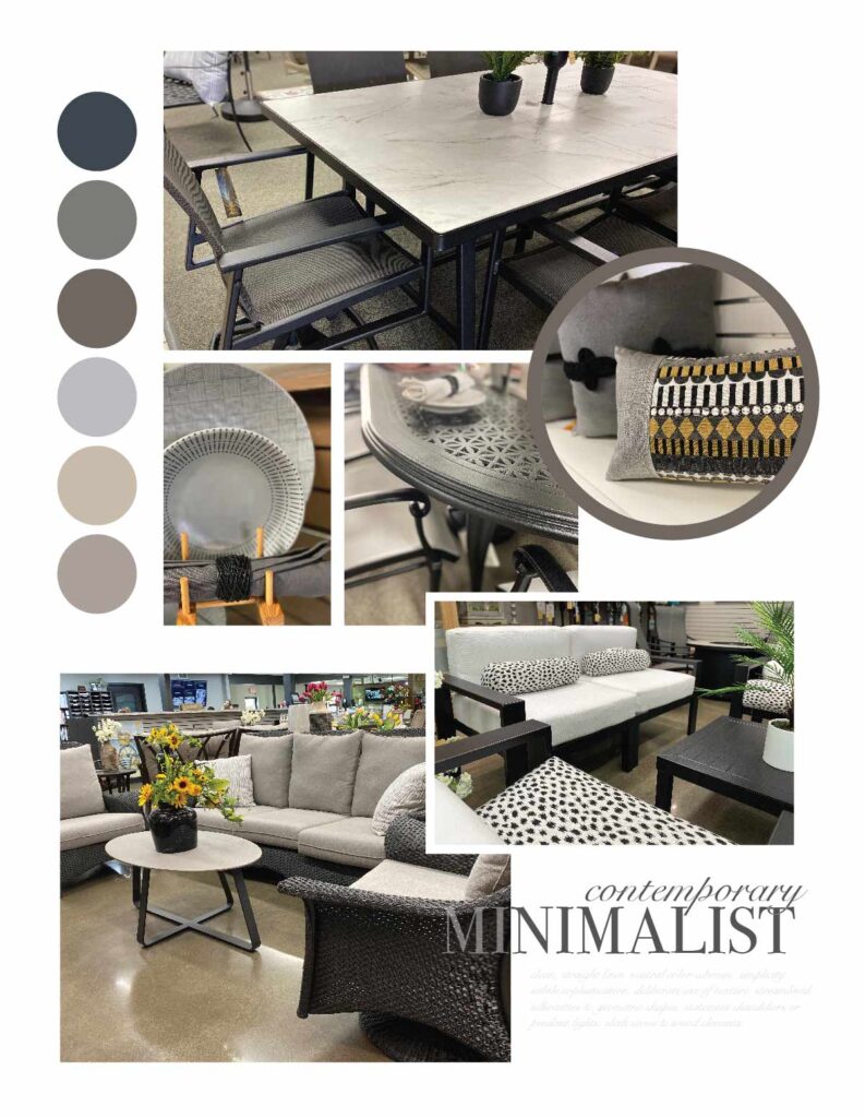 Minimalist Patio Furniture Inspiration Boards