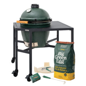 Large Big Green Egg in a Corner Modular Package
